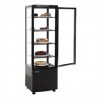 Vitrine panoramique, 5 grilles, 360 LT, Noire