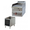 Plaque de cuisson gaz, 600x600x280/400 surface 1/2 lisse et 1/2 nervurée -diamond