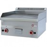 Plaque de cuisson gaz, 600x600x280/400 surface 1/2 lisse et 1/2 nervurée -diamond