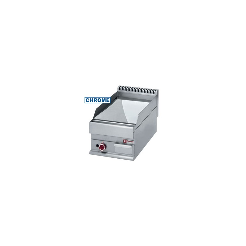 Plaque de cuisson gaz lisse 400x650x280/380 -Top- chrome diamond