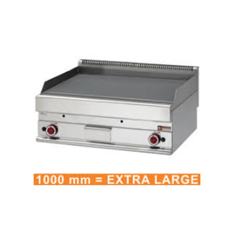 Plaque de cuisson gaz xxl 1000x650x280/380 surface lisse diamond