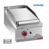 Plaque de cuisson gaz lisse chrome dur, module 1/2 -TOP- Optima 700
