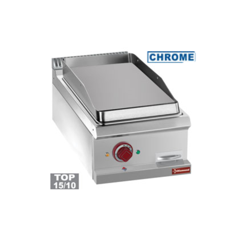 Plaque de cuisson électrique, lisse chrome dur  diamond  400x700(730)xh250/320