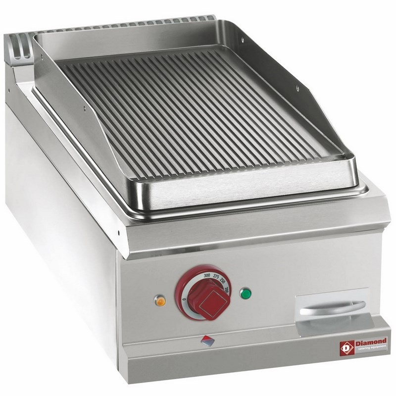 Plaque de cuisson électrique rainurée, module diamond 400x700(730)xh250/320