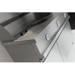 friteuse au gaz marque bertrand2 cuve ronde