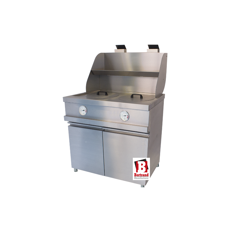 friteuse au gaz marque bertrand2 cuve ronde