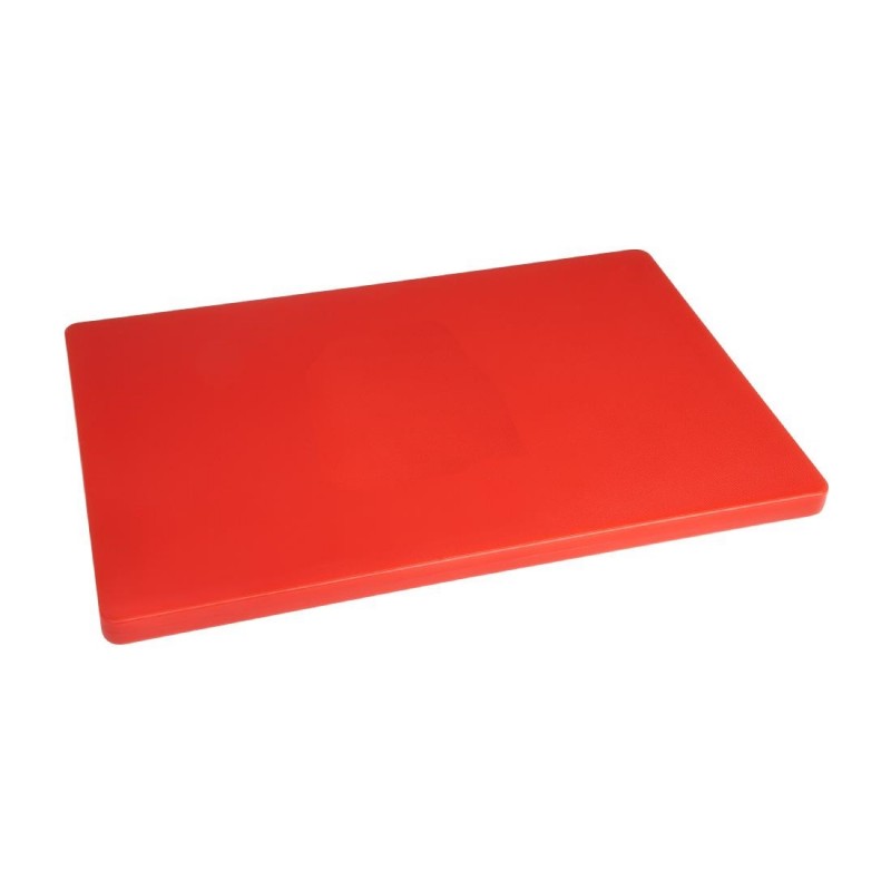 600(L) x 450(P)mmPlanche à découper basse densité Hygiplas rouge