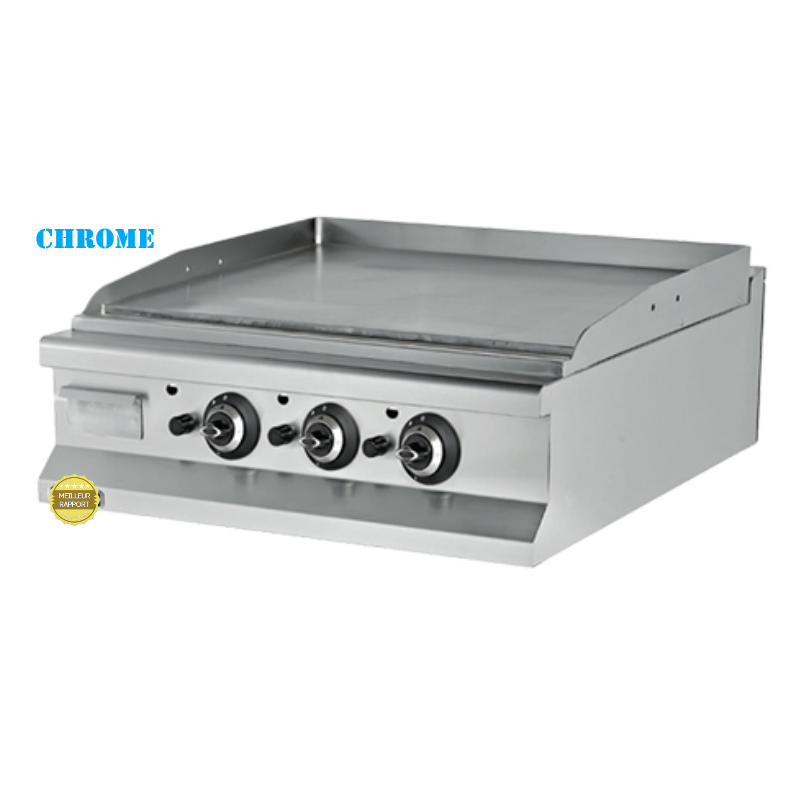 Plaque de cuisson chrome 1200x700x280  hf concept