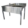 plonge entrée 1200x700x900 pour lave-vaisselle sans sous tablette