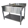 entrée 1200x700x900 pour lave-vaisselle avec sous tablette