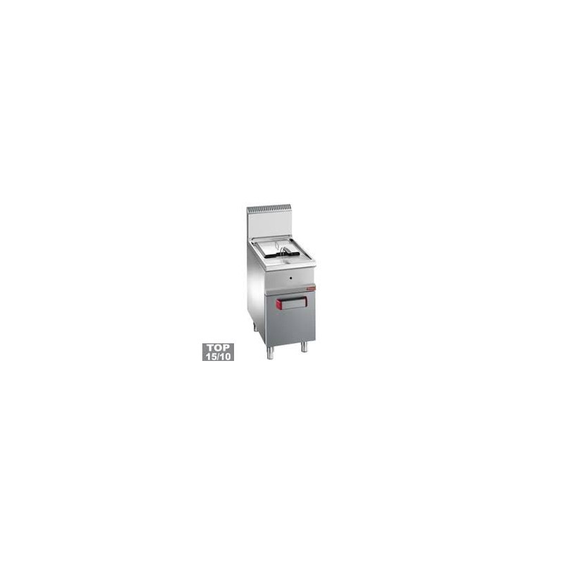Friteuse gaz 1 cuve "Y" 14 litres sur armoire