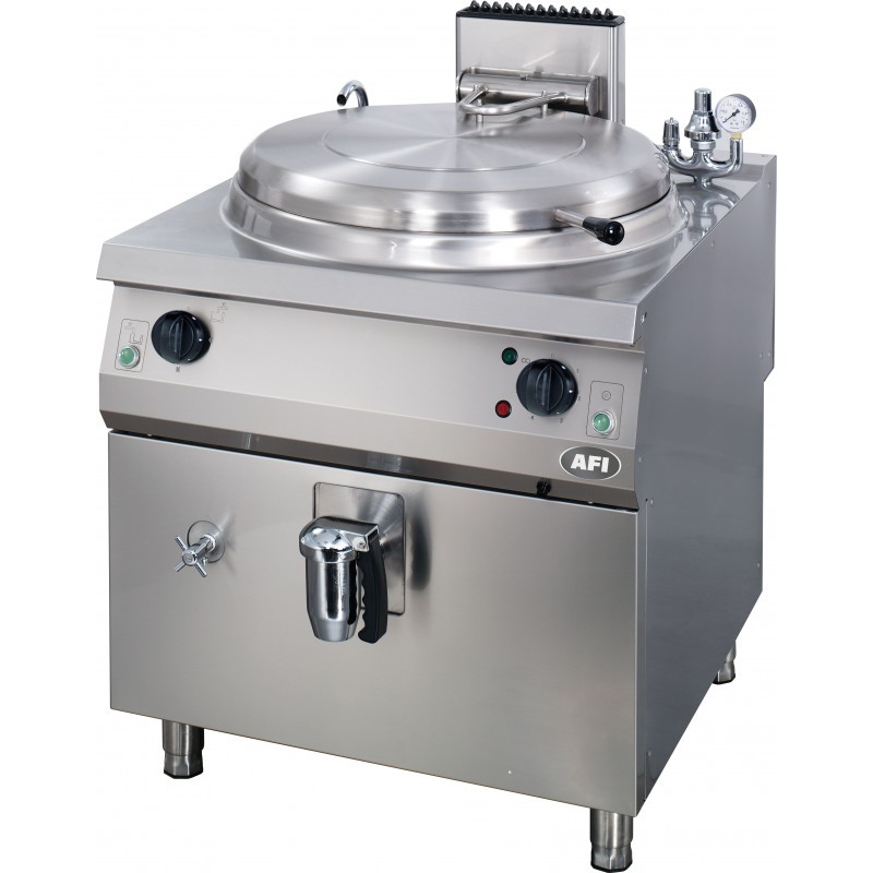 Marmite ronde electrique 60 litres, chauffage indirect