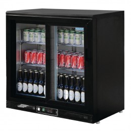 frigo bar 2portes COULISSANTES 900X520X870 TEMP +2°/+8°C topcol