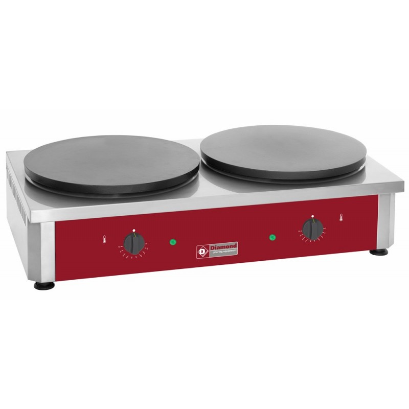 Crêpière double haut rendement, électrique, Ø 400 "émaillée"