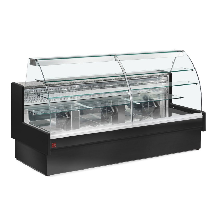 Comptoir vitrine patiserie réfrigéré 1400x980 froid statique,