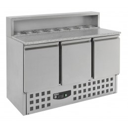 saladette ou table a pizza 3 portes 7x1/6GN +2 / + 8