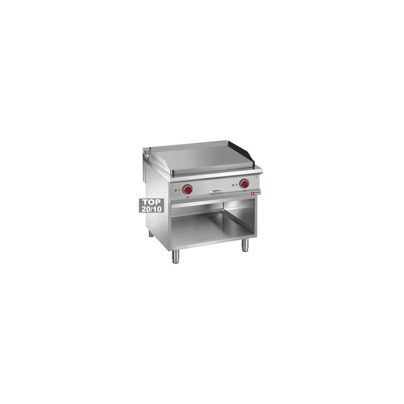 Plaque de cuisson lisse gaz module 1/1, armoire ouverte