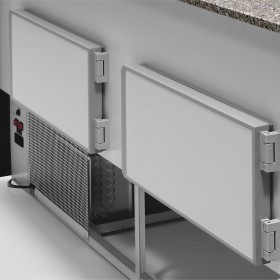 Comptoir vitrine réfrigérée  froid ventilé de 1m couleur  noir pour traitteur ou snack