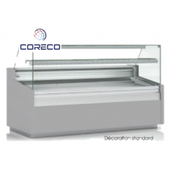 comptoir vitrine refrigeree coreco  de 3m froid ventillé