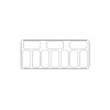 VITRINE À CREME GLACÉE CURACAO 10X5 LTR