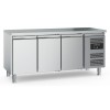 table refrigeré 3 portes en inox 1800x600x850 +2 / +8