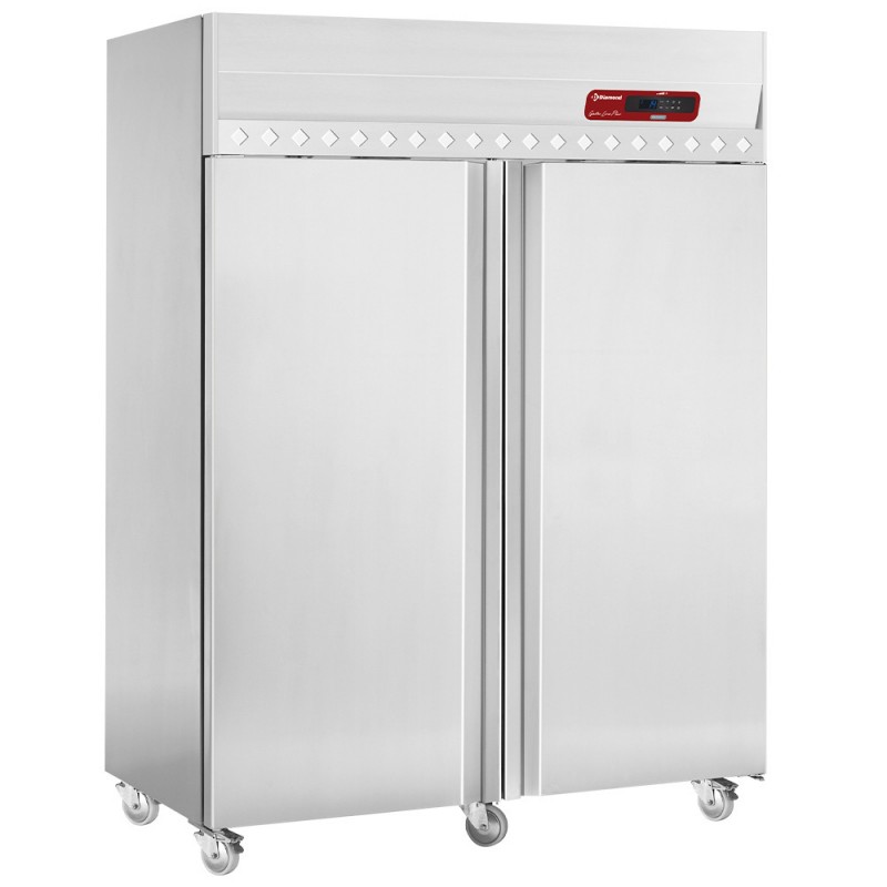 Armoire frigorifique ventilée 1400 Lit. 2 portes GN 2/1, sur roues Gastro Line PLUS