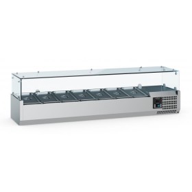 structure saladette 1.5m de 7 bac 1/4