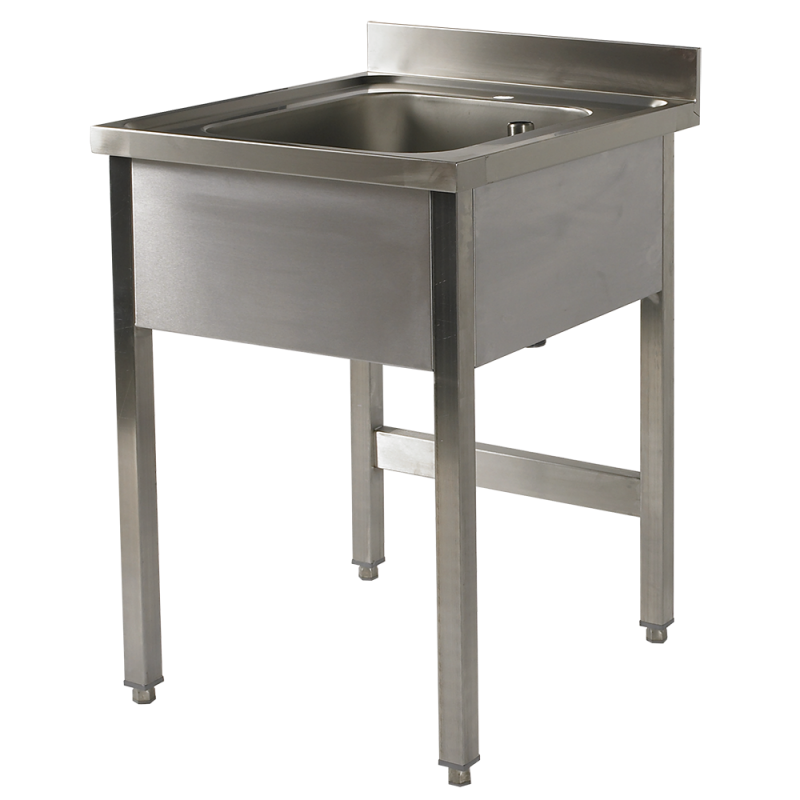 plonge en inox 600x700x900 sans sous tablette haute qualitée made in Belgique