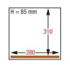 Machine sous-vide, chambre 280x310xh85 mm. - 4 m3/h
