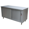Table armoire chauffante 1600X700X900 portes coulissante bertrand