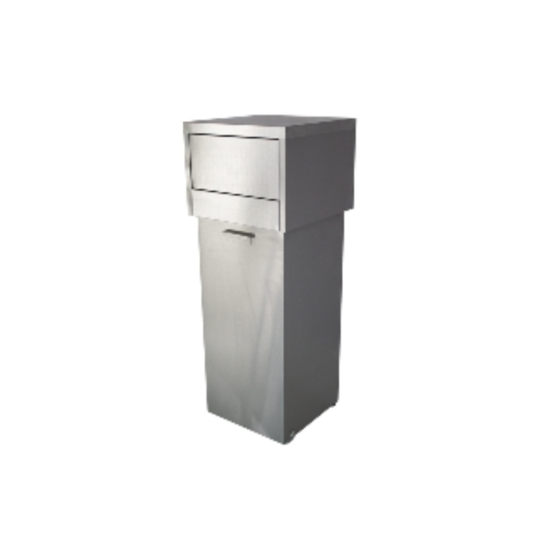 Poubelle en inox pour snack 80 Litres bertrand