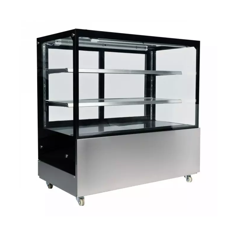 Vitrine réfrigéré patisserie 1500X660 noir et inox éclairage led