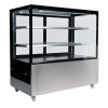 Vitrine réfrigéré patisserie 1500X660 noir et inox éclairage led