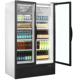 frigo boissons  2 portes battande +2°/+10°C 1200 x 735 x 1990 mm