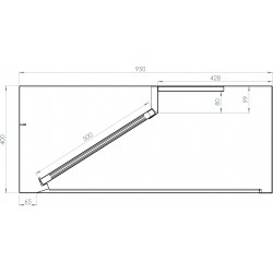 hotte rectangulaire haute qualitée1000x 950x400 marque bertrand