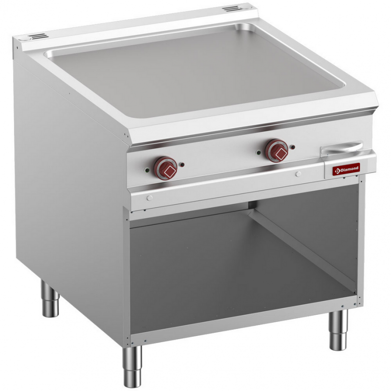 Plaque de cuisson lisse électrique module 1/1, armoire ouverte 800x900xh850/920