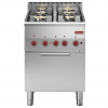 Fourneau 4 feux gaz et four convection électrique GN 2/3   600x600xh850/970