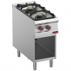 Fourneau 2 feux gaz, armoire ouverte Master 900