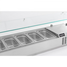 structure saladette 1.20m de 5 bac 1/4