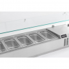structure saladette 1.20m de 5 bac 1/4