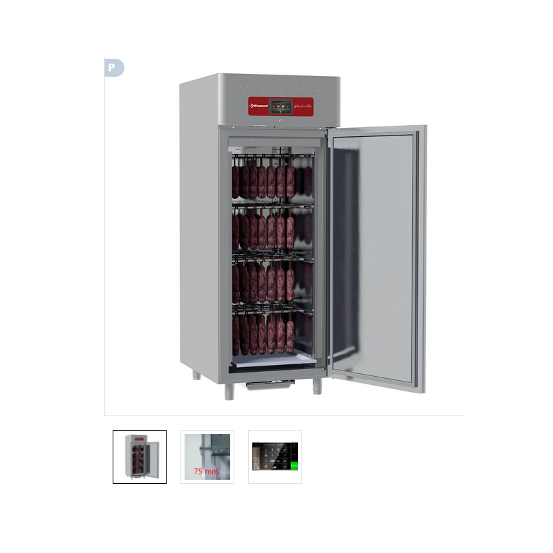 Armoire de maturation 850 Lit. ventilée, 1 porte vitrée, 20x GN 2/1 Gold Line PLUS