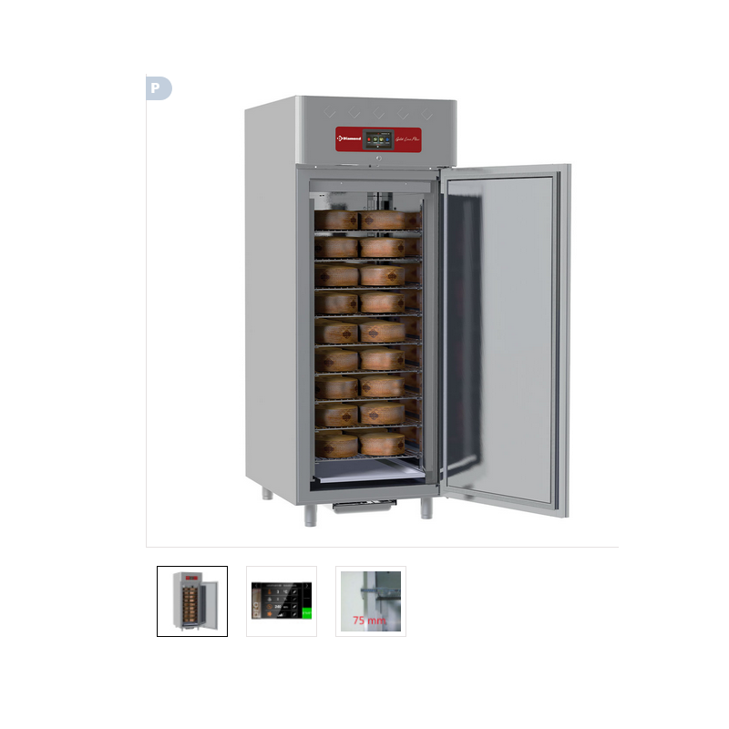 Armoire de maturation fermenting aging pour fromages 850 Lit. ventilée, 1 porte, 20x GN 2/1