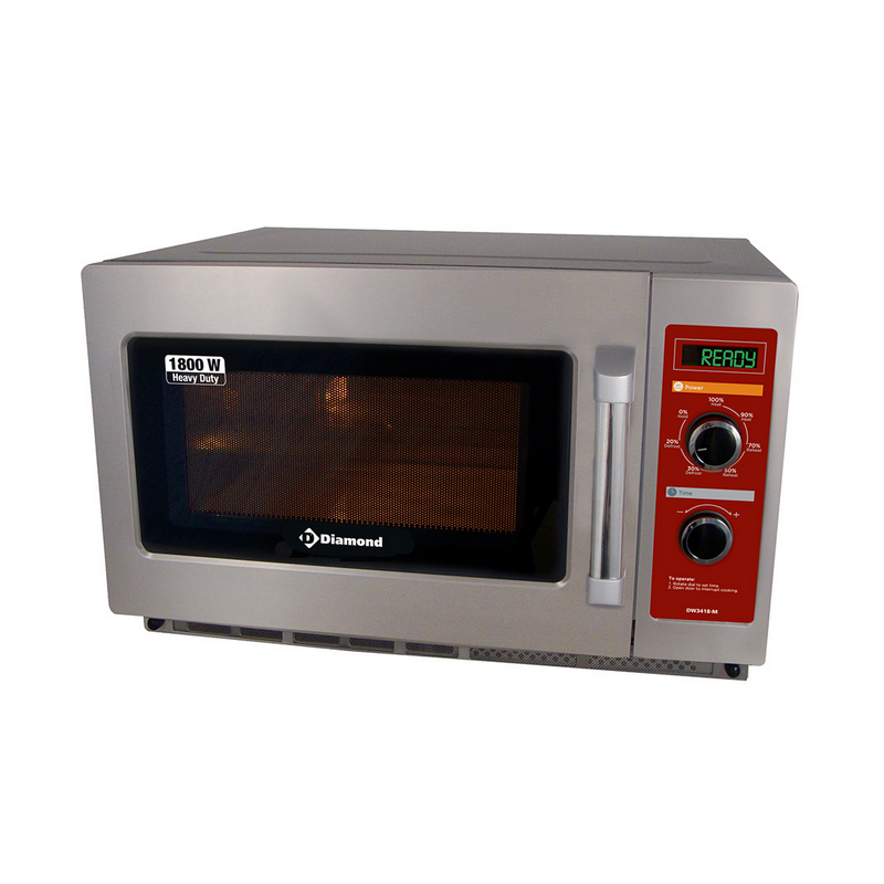 1800 W Four micro-ondes en inox (GN 2/3). (34 Lt), digital Pro Duty