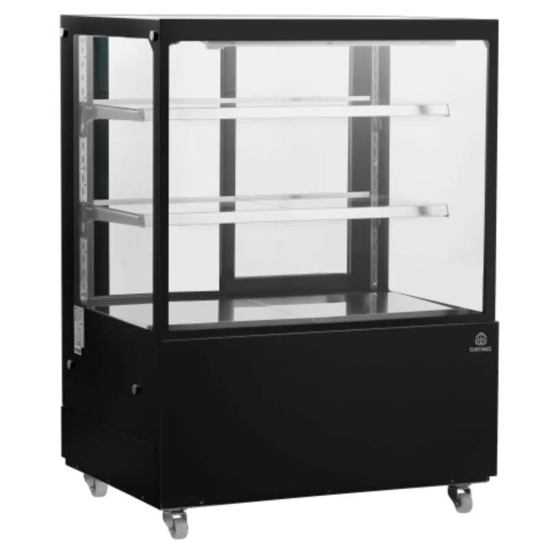 Vitrine réfrigéré patisserie 900X660 noir et inox éclairage led