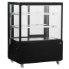 Vitrine réfrigéré patisserie 900X660 noir et inox éclairage led