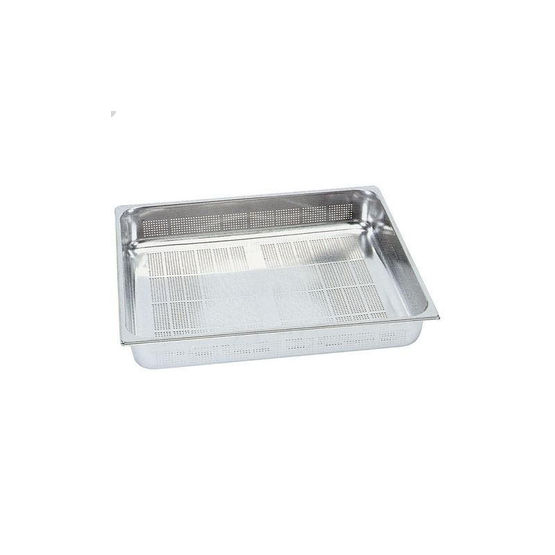 Bac gastronorm inox fond perfore h65 mm