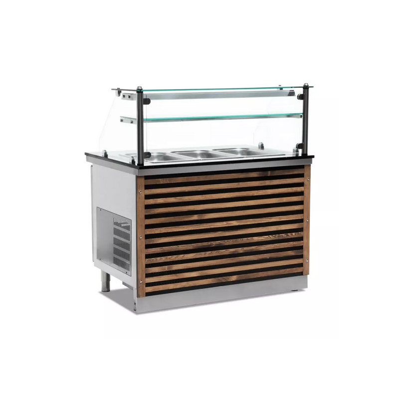 Vitrine de présentation / 1500 mm (refroidissement par ventilateur)