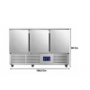 Saladette réfrigérée avec plan de travail en inox 3 portes